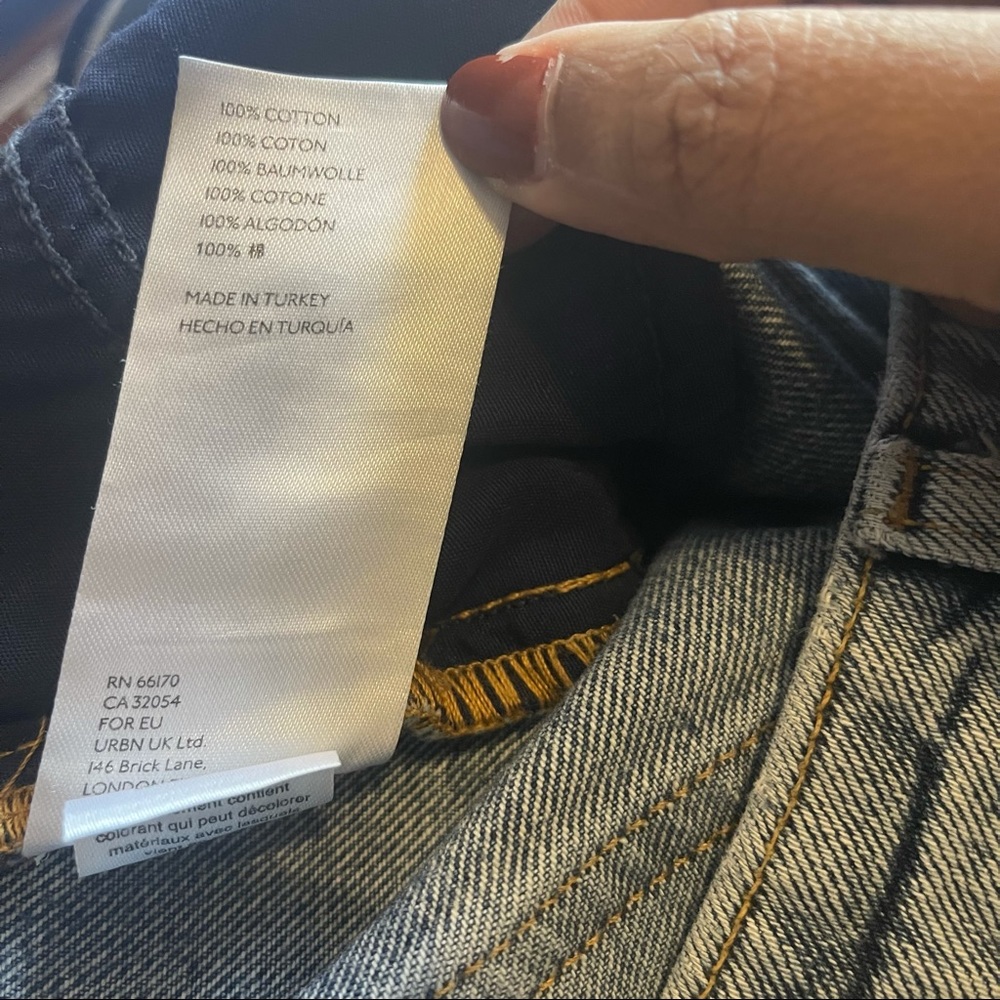 Free People, We the Free Dakota High Rise Straight Jeans, Distressed, Size 28 - Picture 7 of 14